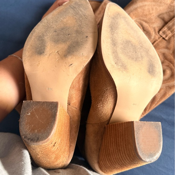 Steve Madden Lasso Suede Western Over-the-Knee Boots in Tan Size 8 - Picture 6 of 10